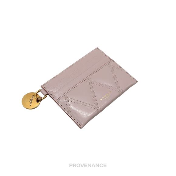 🔴 Givenchy Card Holder Wallet - Quilted Blush Leather - Picture 4 of 7